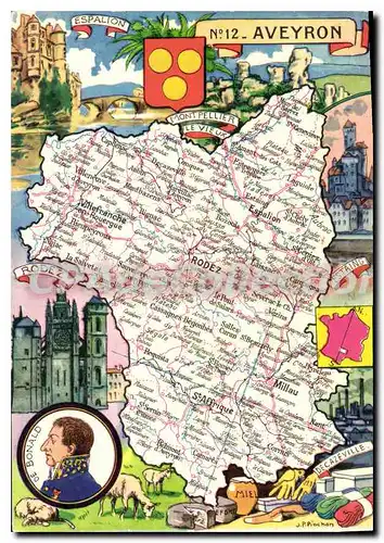 Cartes postales Aveyron Montpellier Le Vieux de Cazeville