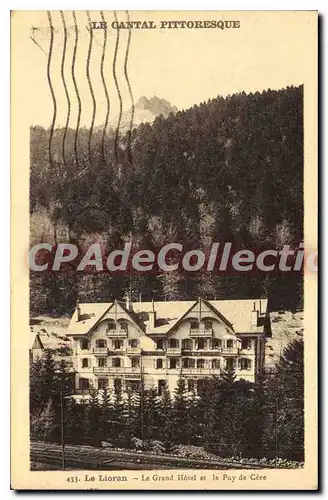Cartes postales Le Lioran Le Grand Hotel et le Puy de Cere