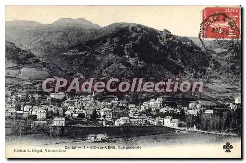 Cartes postales Cantal Vic sur Cere Vue generale