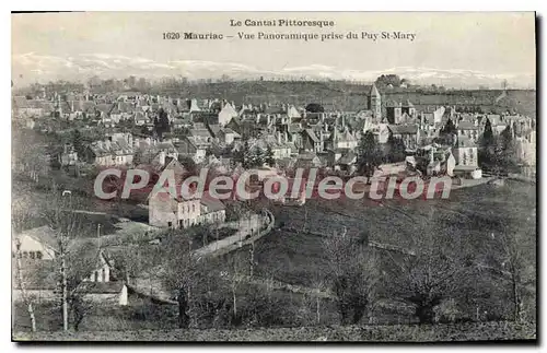 Cartes postales Le Cantal Pittoresque Mauriac Vue Panoramique prise du Puy St Mary