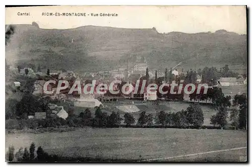 Ansichtskarte AK Cantal Riom des Montagne Vue Generale