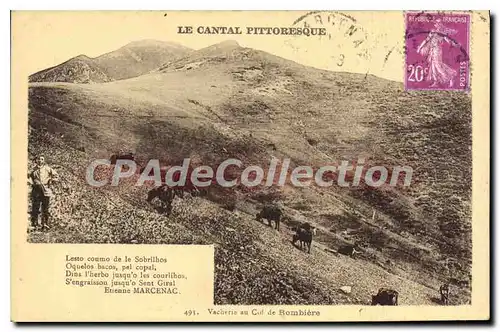 Cartes postales Le Cantal Pittoresque Vacherie au Col de Rombiere