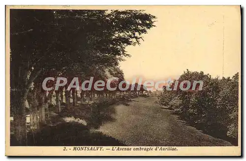 Cartes postales Montsalvy L'Avenue ombragee d'Aurillac