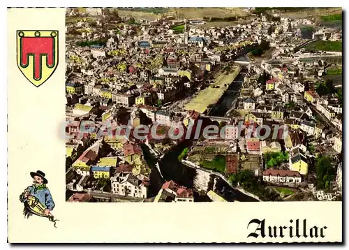 Cartes postales Aurillac vue Aerienne