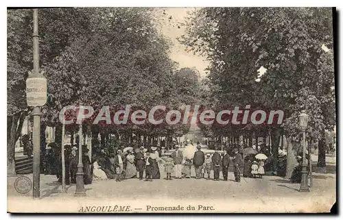 Cartes postales ANGOULEME promenade du parc