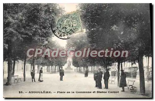 Cartes postales ANGOULEME statue Carnot