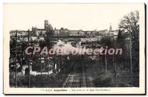 Cartes postales ANGOULEME chemin de fer ligne Paris-Bordeaux