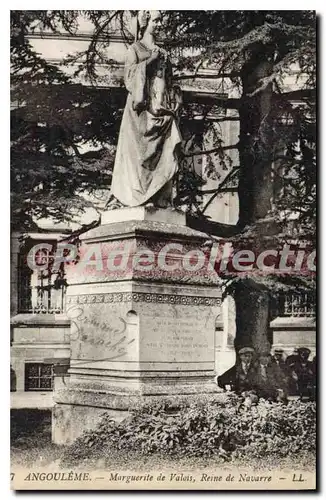 Cartes postales ANGOULEME statue Marguerite de Valois