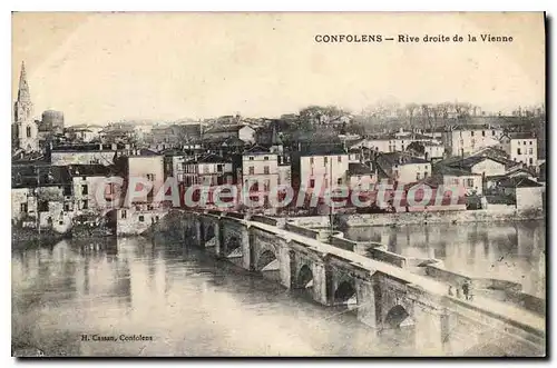 Cartes postales CONFOLENS rive droite