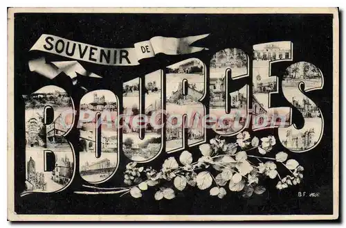 Cartes postales BOURGES souvenir