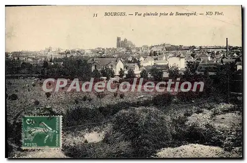 Cartes postales BOURGES vue g�n�rale prise de Beauregard
