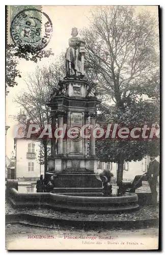 Ansichtskarte AK BOURGES place Georges Sand