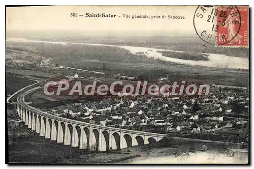 Cartes postales SAINT-SATUR vue g�n�rale prise de Sancerre