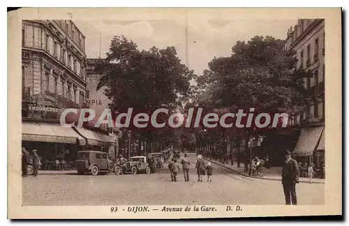 Ansichtskarte AK DIJON avenue de la gare Amourette