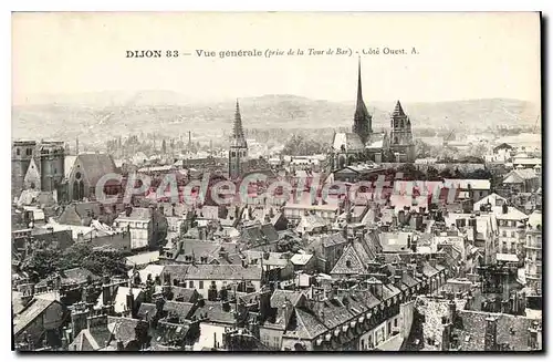 Cartes postales DIJON vue g�n�rale c�t� Ouest