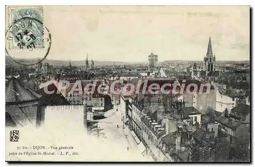 Cartes postales DIJON vue g�n�rale prise de l'�glise Saint-Michel