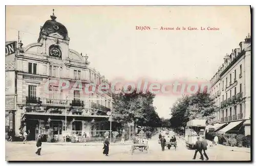 Cartes postales DIJON avenue de la Gare