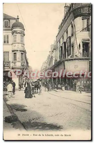 Cartes postales DIJON rue de la libert� Miroir