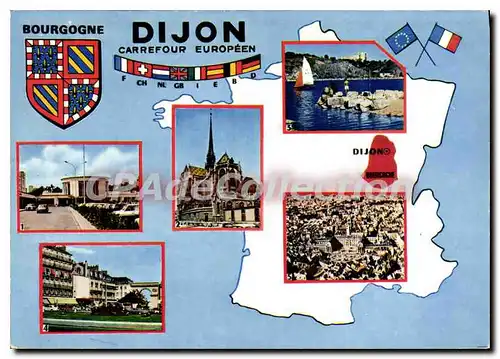 Cartes postales moderne DIJON lac Kir gare