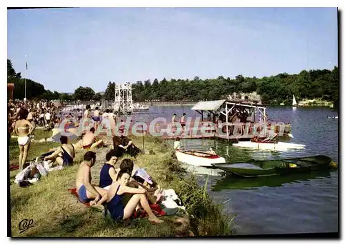 Moderne Karte SEMUR-en-AUXOIS Lac de Pont