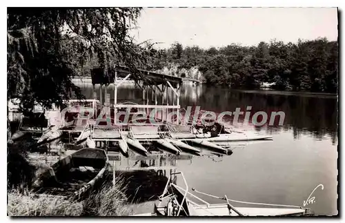 Cartes postales LAC DE PONT barques p�dalos