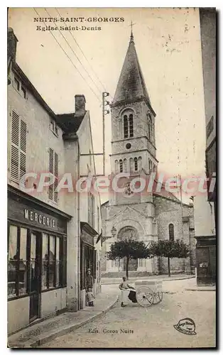 Ansichtskarte AK NUITS-SAINT-GEORGES �glise Saint-Denis Mercerie