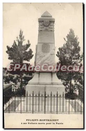 Ansichtskarte AK PULIGNY-MONTRACHET monument