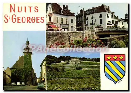 Cartes postales moderne NUITS-SAINT-GEORGES Beffroi Carrefour Ch�teau Gris