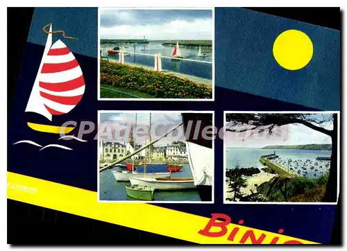 Cartes postales moderne BINIC jet�e bassin port