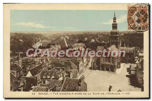 Cartes postales DINAN tour de l'Horloge