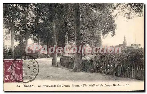 Cartes postales DINAN promenade des grands foss�s