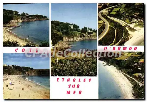 Cartes postales moderne ETABLES-sur-MER plages Moulin Gobelins