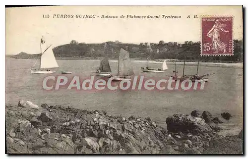 Cartes postales PERROS-GUIRREC bateau voilier Trestraou