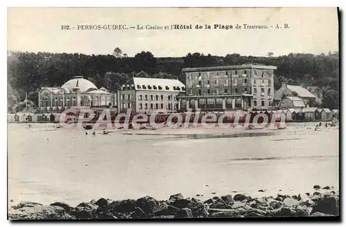 Cartes postales PERROS-GUIRREC casino H�tel de la Plage