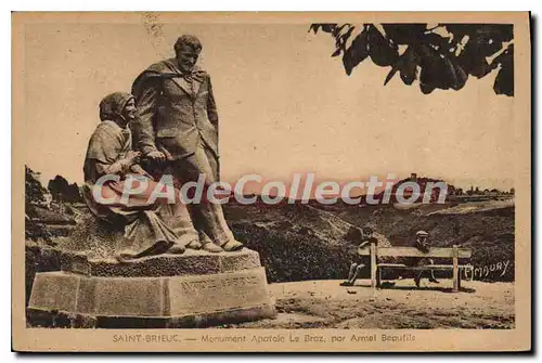 Cartes postales SAINT-BRIEUC monument Anatole Le Braz