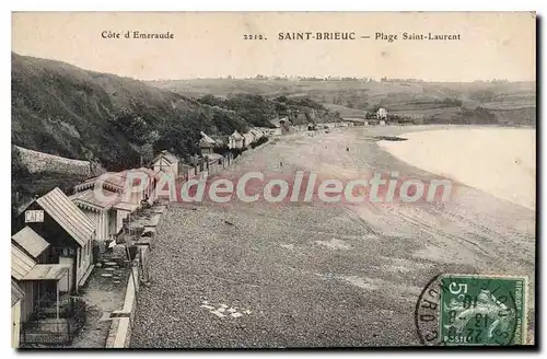 Cartes postales SAINT-BRIEUC plage Saint-Laurent