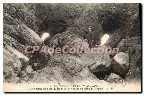 Ansichtskarte AK SAINT-QUAY-PORTRIEUX grottes de l'Isnin