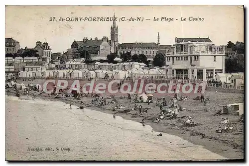 Cartes postales SAINT-QUAY-PORTRIEUX la plage le casino