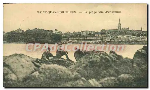 Cartes postales SAINT-QUAI-PORTRIEUX Plage vue d'ensemble