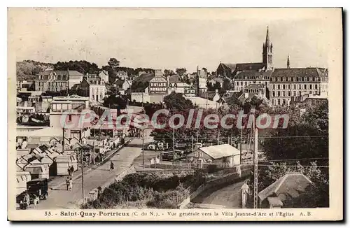 Cartes postales SAINT-QUAI-PORTRIEUX villa Jeanne-d'Arc �glise