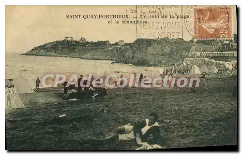 Ansichtskarte AK SAINT-QUAI-PORTRIEUX plage s�maphore