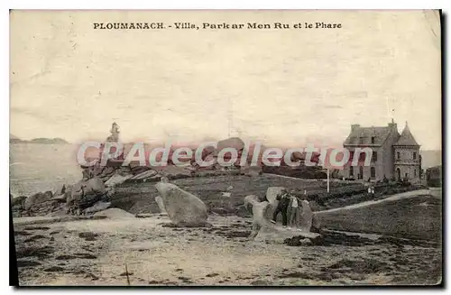 Cartes postales PLOUMANACH villa Parkar Men Ru Phare