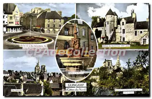 Cartes postales GUINGAMP �glise abbaye