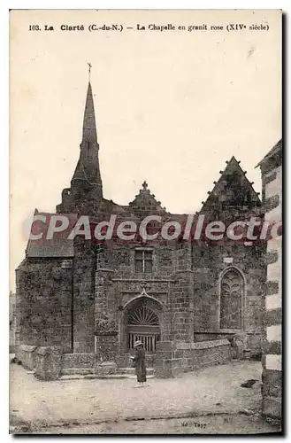 Cartes postales LA CLARTE chapelle granit rose