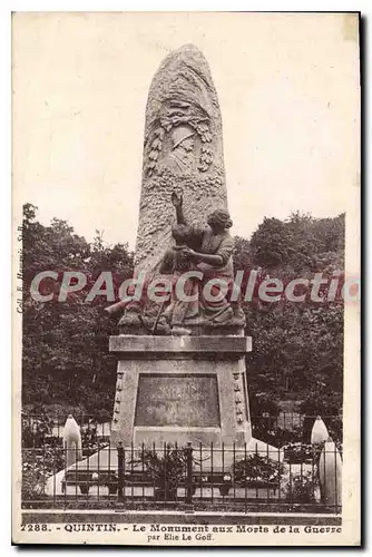 Cartes postales QUINTIN monument