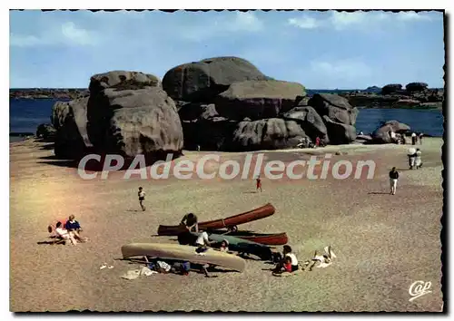 Cartes postales moderne TREGASTEL la plage