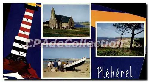 Cartes postales moderne PLEHEREL-PLAGE chapelle plage