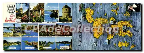 Cartes postales moderne ILE DE BREHAT carte double