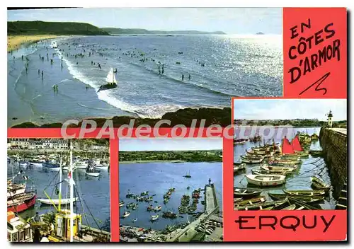 Cartes postales moderne ERQUY port plage