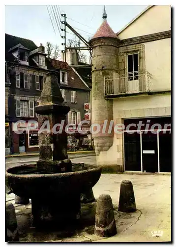 Moderne Karte AUBUSSON capitale de la tapisserie place d'Espagne la fontaine